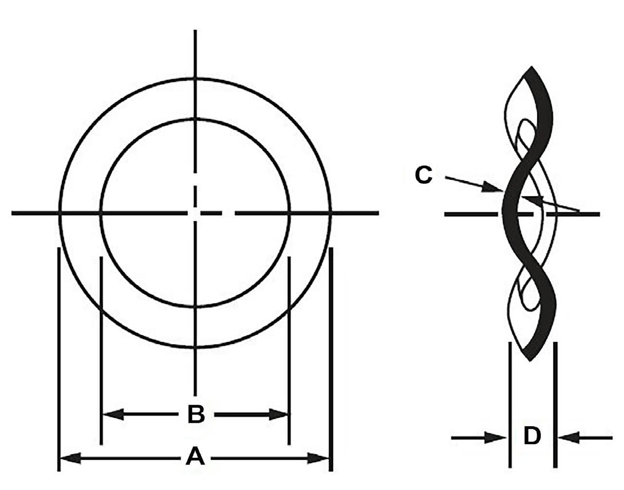 WAV-25075 Wave Disc Spring - 3.37 Inch I.D. - 4.3 Inch O.D. | Century…