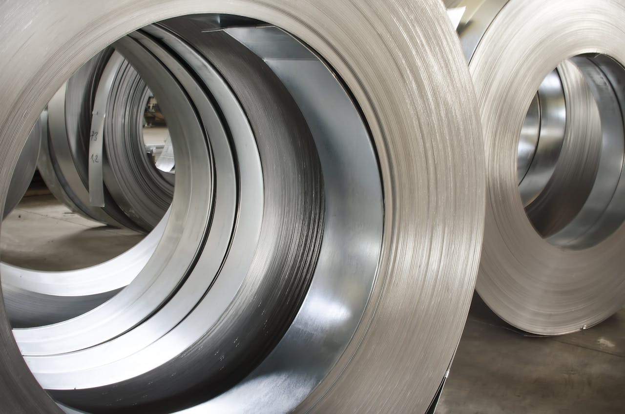Coiled sheets of steel