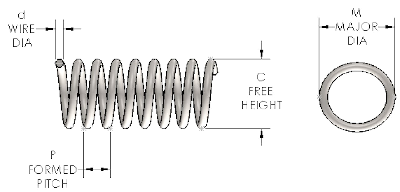 Canted Coil Drawing