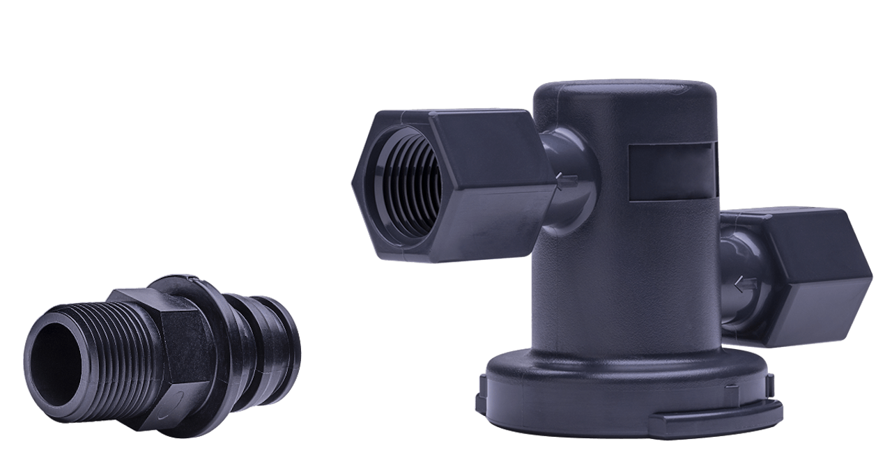 Two Threaded Parts
