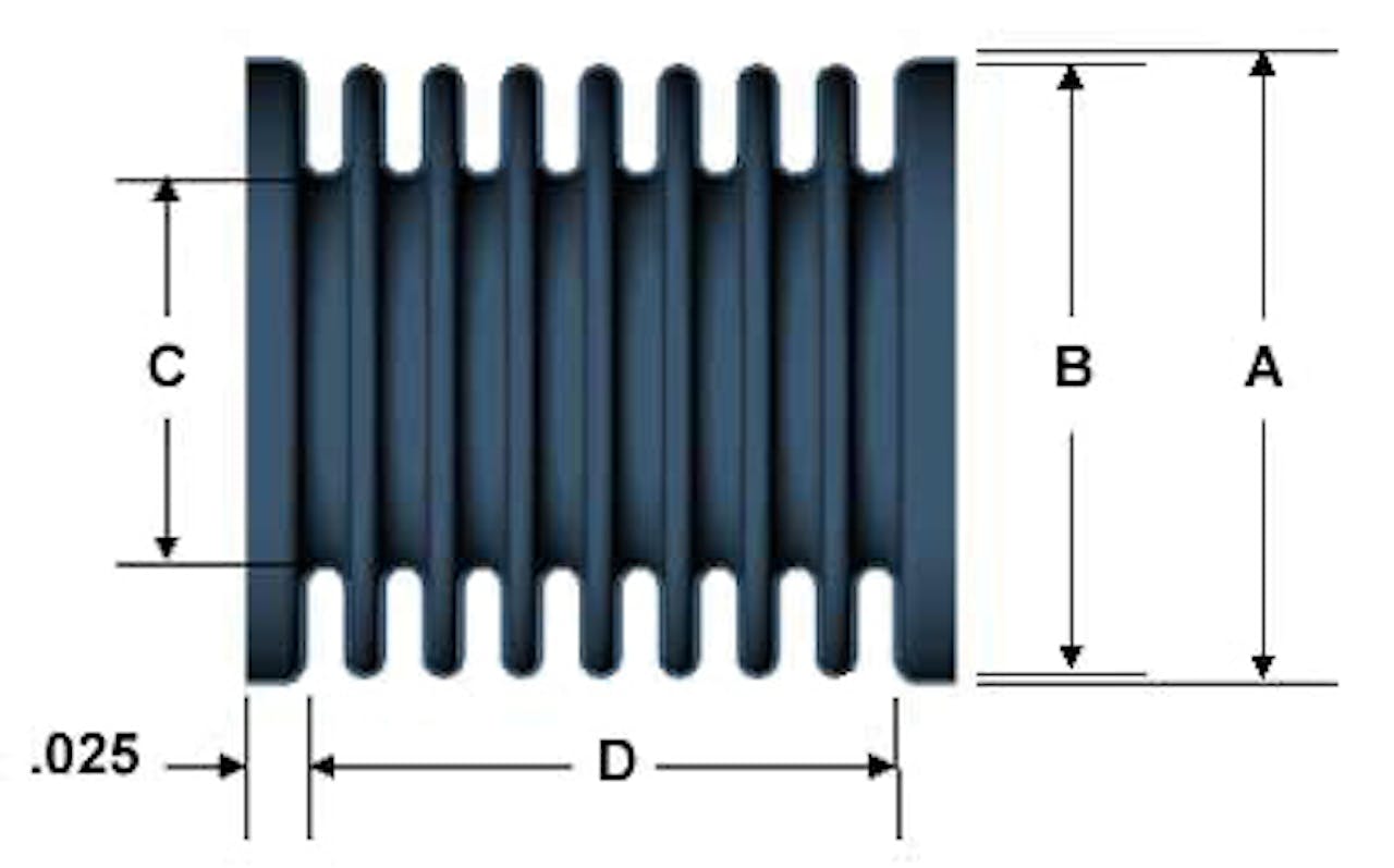 Electrodeposited bellows diagram