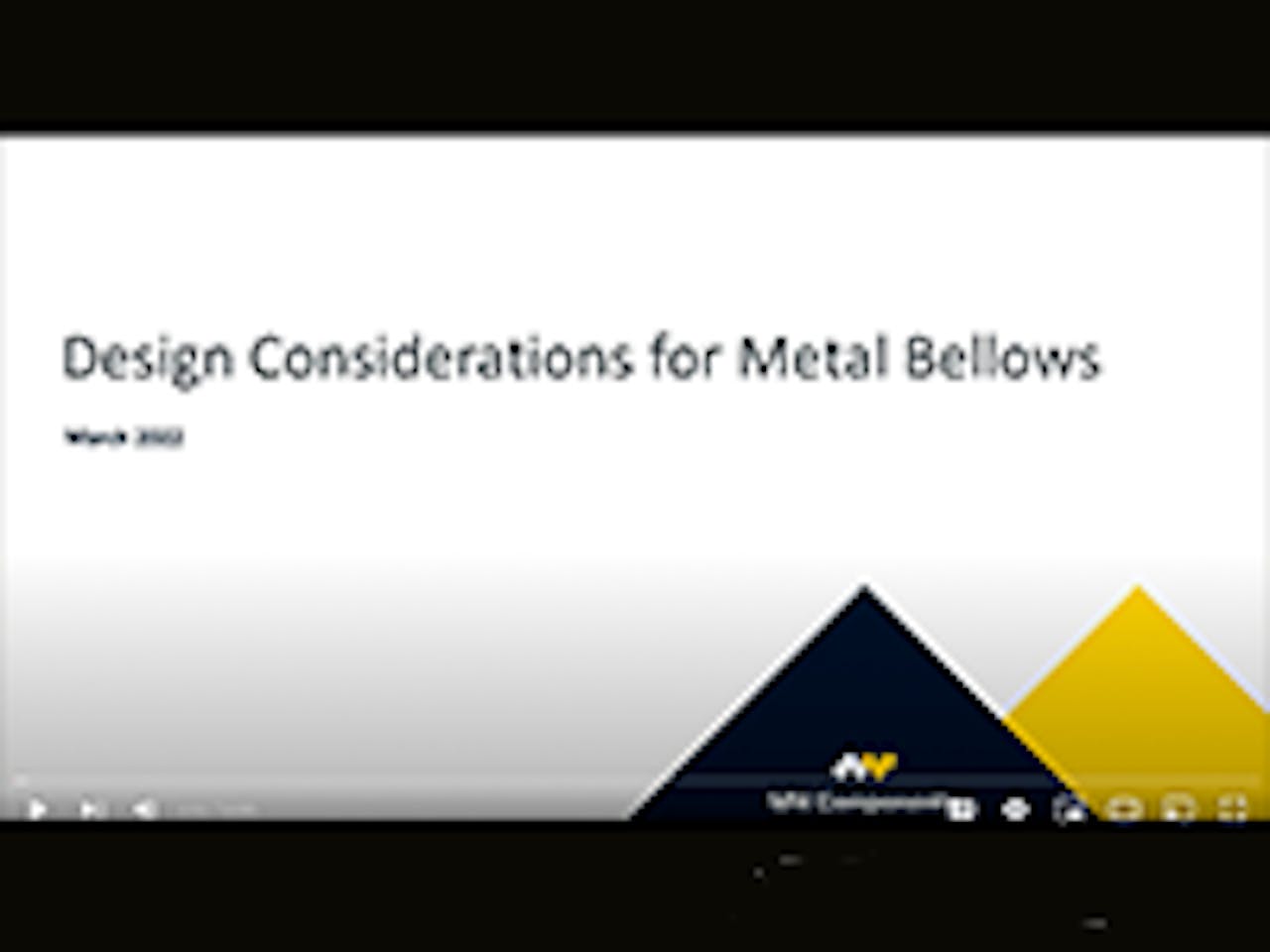 Webinar preview on bellows design