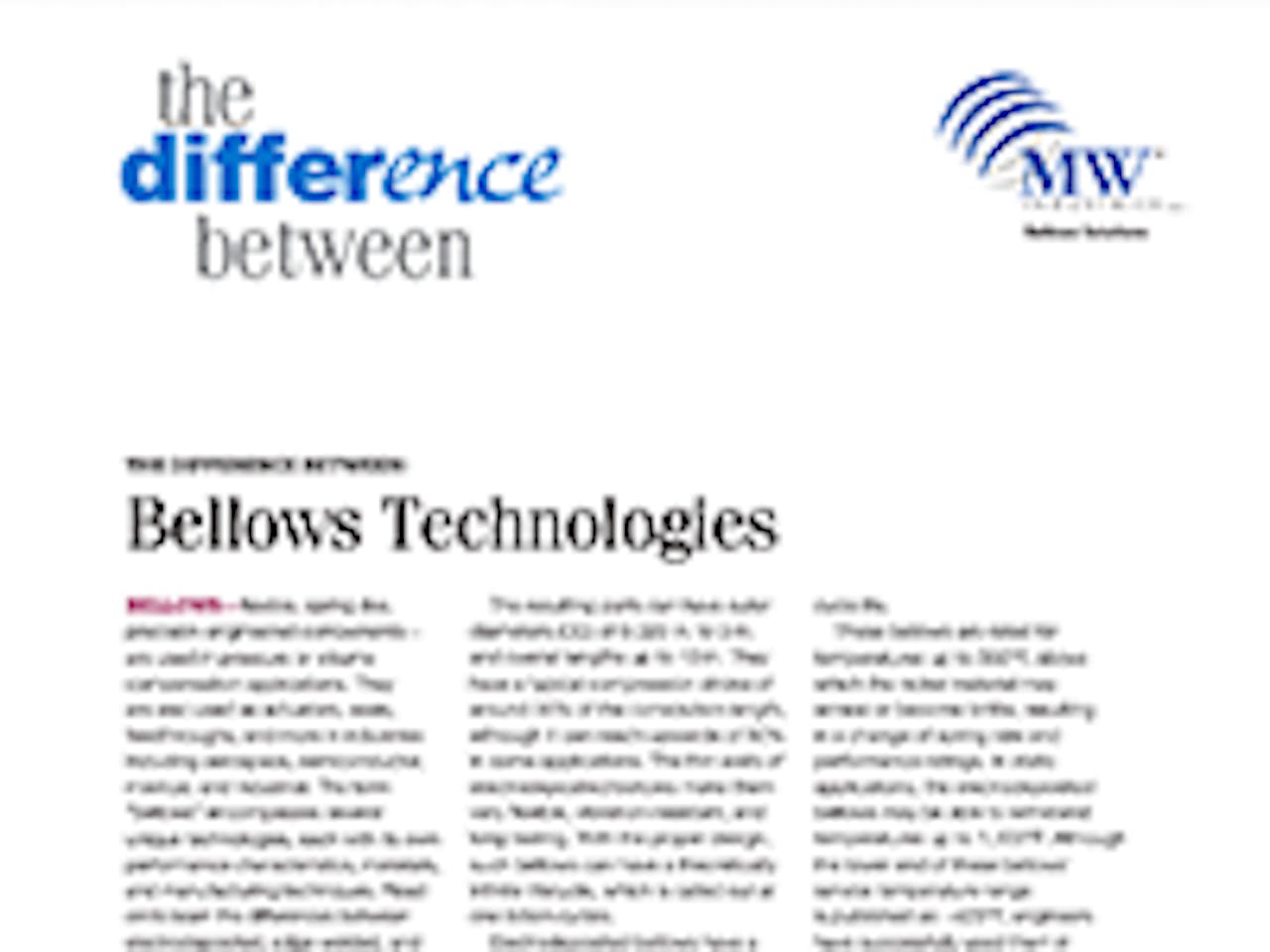 Article cover: the difference between bellows technology