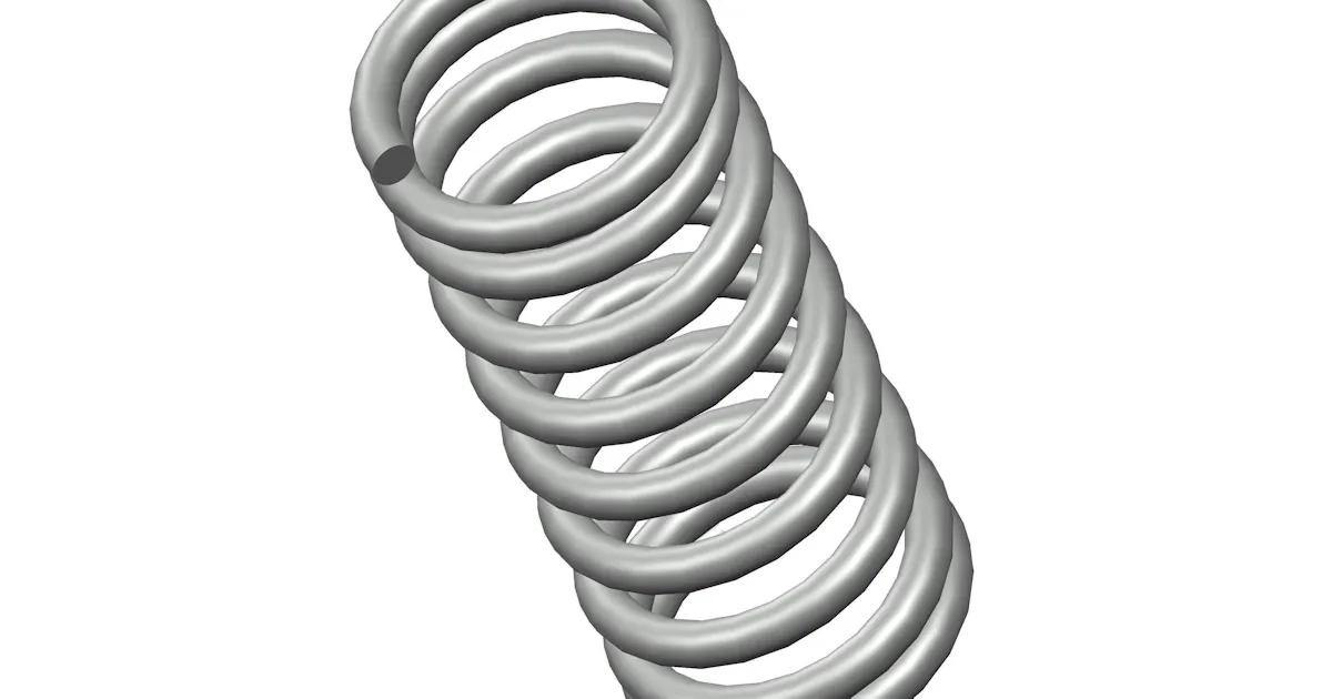Long Week Pull Spring Spring Steel Compression Spring - 1.38 L | 29CS | MW Components