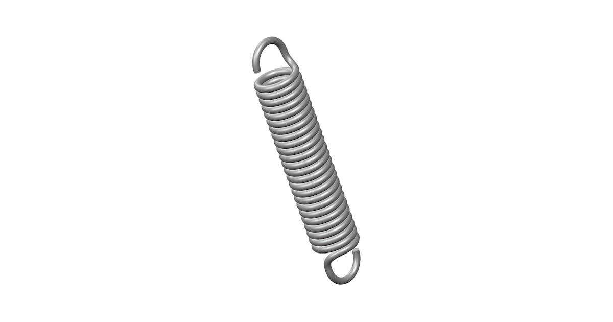5691CS | Century Spring - 7 Inch Spring Steel Extension Springs