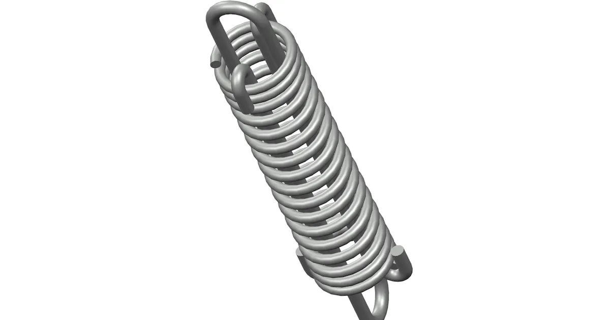 Metal Draw Spring Spr Steel Drawbar Spring – 9.625